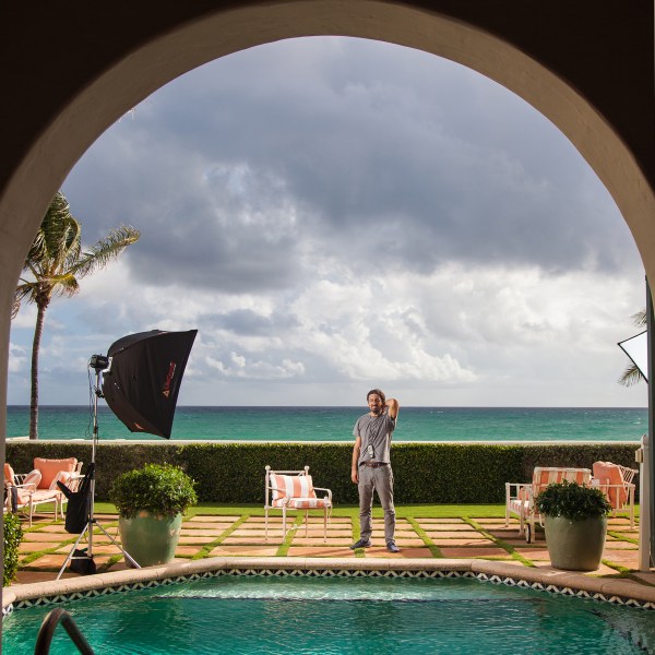 behind the scenes portrait of photo assistant palm beach florida