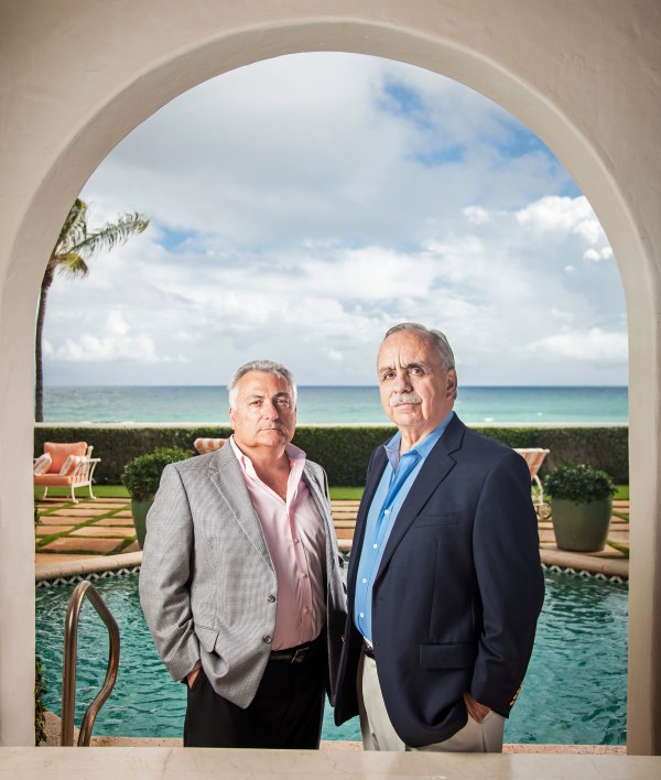 Portrait of Lou Mosca and George Cloutier, of American Management Services, Forbes Magazine