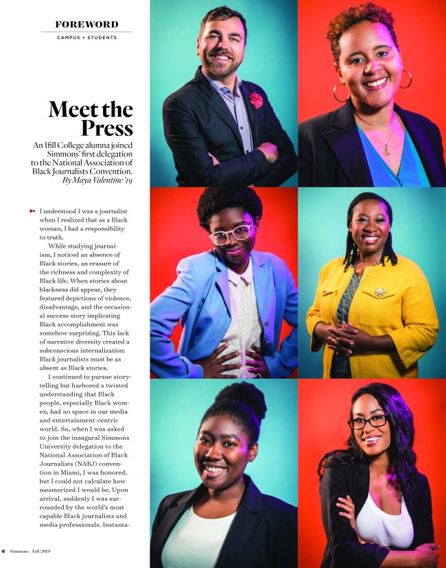 portrait photography of Simmons University delegates